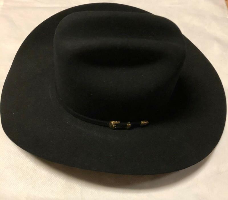 Stetson Sierra Black Cowboy Hat Size 6-3/4 4 Inch Brim Brand New in Original Box