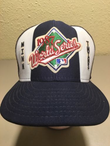 NWT 1987 World Series Minnesota Twins Vintage Hat Meshback Snapback Adjustable