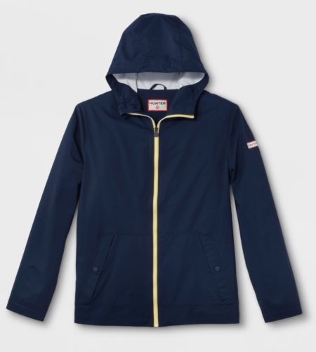 NWT HUNTER for Target Adult Unisex Packable Rain Coat Outerwear Navy LARGE