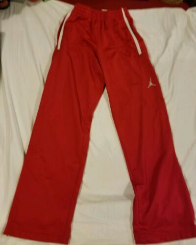 Red Nike Air Jordan Jumpman Basketball Warm Ups Athletic Pants Adult Size XS