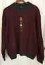 Vintage Bogner Ski Sweater Maroon Gray Wool Size Large