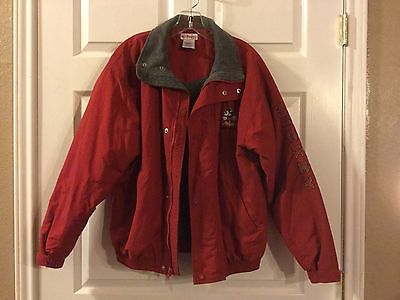Authentic Disney Mickey Mouse Bomber Jacket, Red, Unisex Size Small
