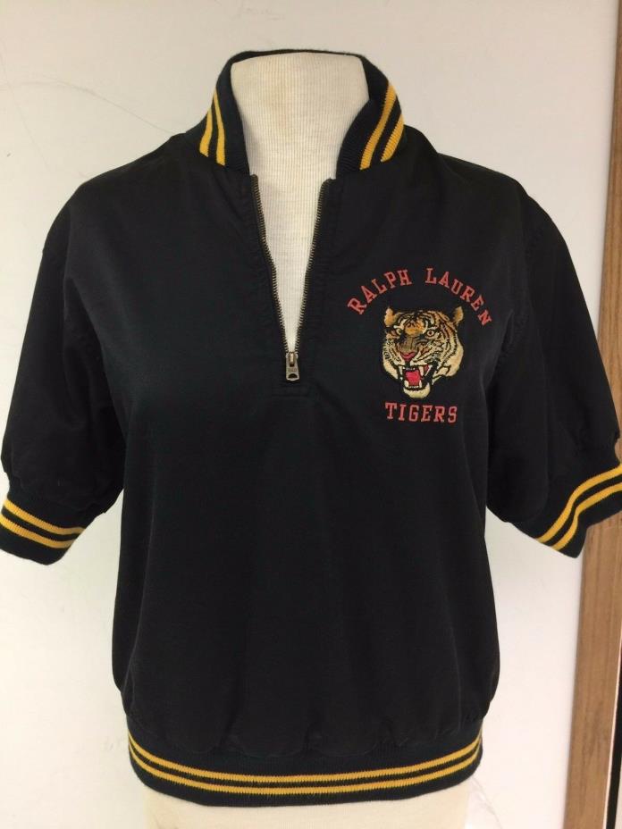 Nice Ralph Lauren Polo Sport Tigers SS Jacket Black Size Sm - Med Perry