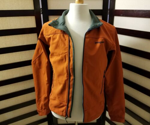 PATAGONIA polartec windbloc orange grey  jacket mens size small new without tags