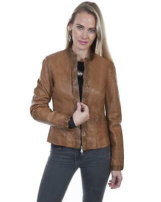 Leatherwear By Scully Women's Soft Lamb Lace Trim Jacket  - L247