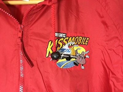 Hersheys Pullover Jacket Windbreaker Kissmobile Hooded Poncho 50 Chest