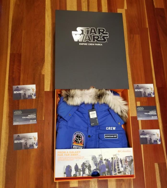 Columbia Star Wars Empire Crew Parka XXS, Kid Sized w FREE BONUS ITEMS!