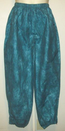 Frogg Toggs Polypropylene Teal Green Blue Rain Pants size Large Unisex