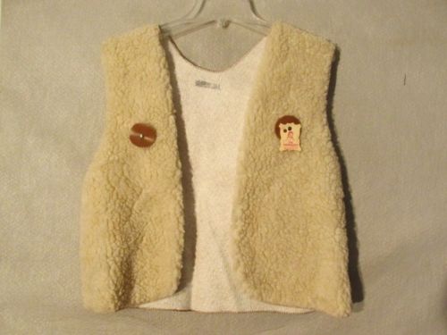 S5913 The Cherokees Made Med. Est. Faux Leather & Faux Sherpa Vest
