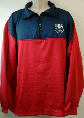 Olympic USA pullover lined warmup jacket, size XXL (London)