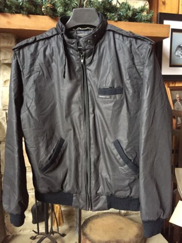 VTG MOJ Members Only Cafe Racer black Insulated jacket, Size 11/12