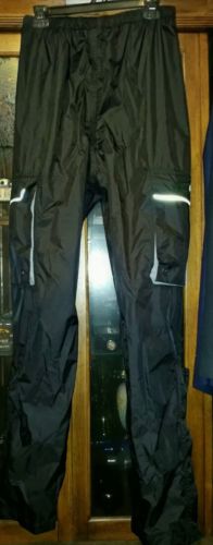 Stearns Dry Wear Black Waterproof Rain Pants Fishing Camping, Biking Size: M