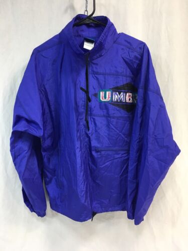 VTG Umbro Nylon Windbreaker Adult Small Unisex Coat Jacket Pullover Purple