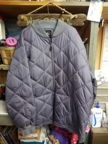 Foot Locker Winter Coat Men's XXL Quilted Puffy Jacket Gray