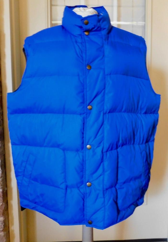 LANDS' END Unisex Size XL 80% Down Fill Puffer Vest