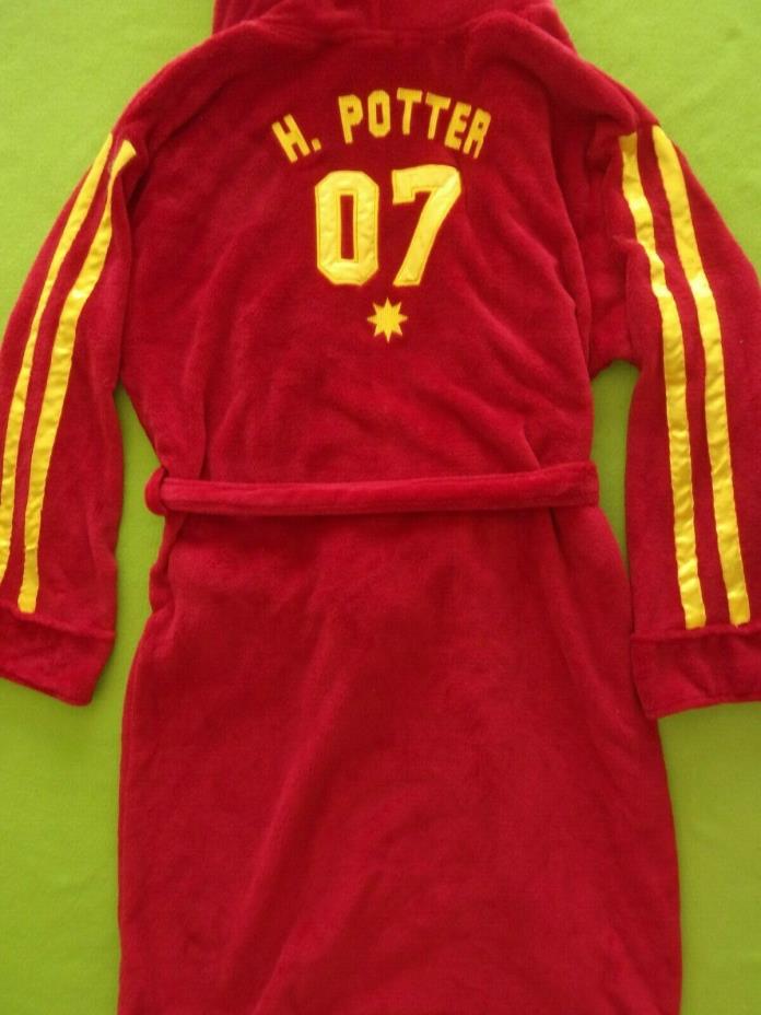 Harry Potter Gryffindor Quidditch Hooded Bath Robe Adult Mens Womens One Size