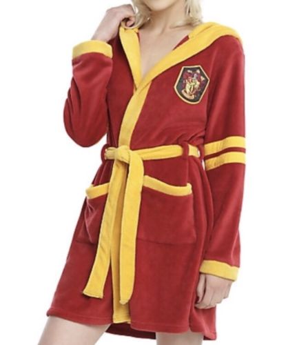 Harry Potter Gryffindor House Crest Bath Robe Dressing Gown Lg/XL X-Large