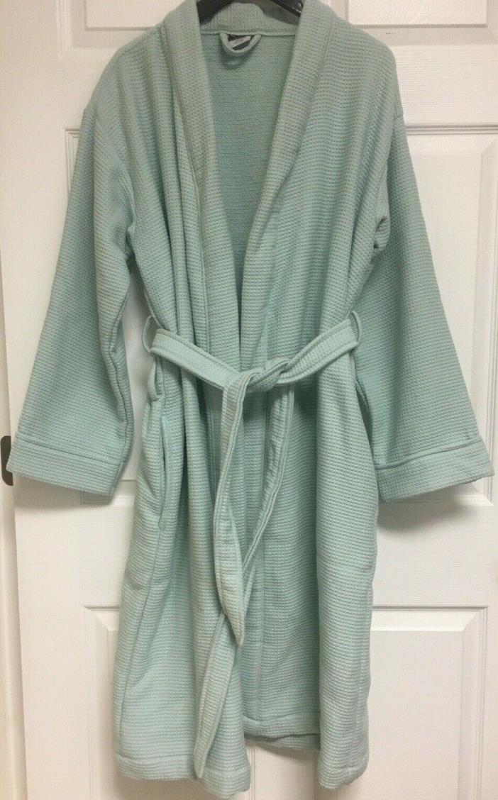 HOTEL COLLECTION, Spa Robe, Turkish Cotton, Waffle Weave, Blue, One Size, NWOT