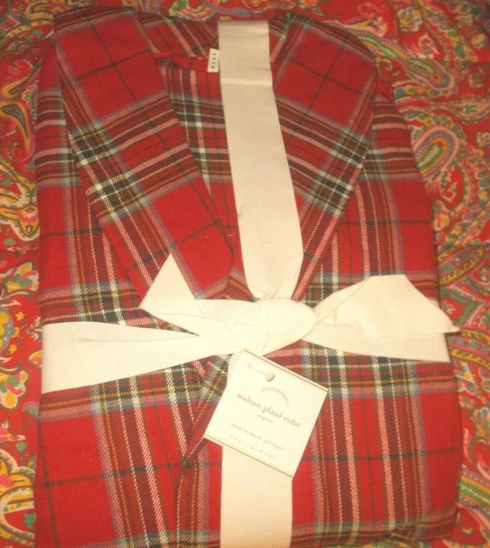 POTTERY BARN WALTON PLAID ROBE, SMALL/MEDIUM, NEW, MENS, TEENS, GREAT GIFT