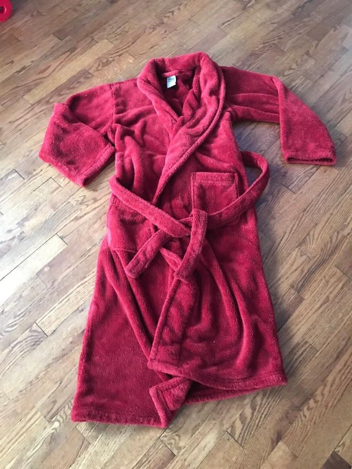 Pottery Barn Microfiber Robe Size Medium - Dark Reddish Orange Color