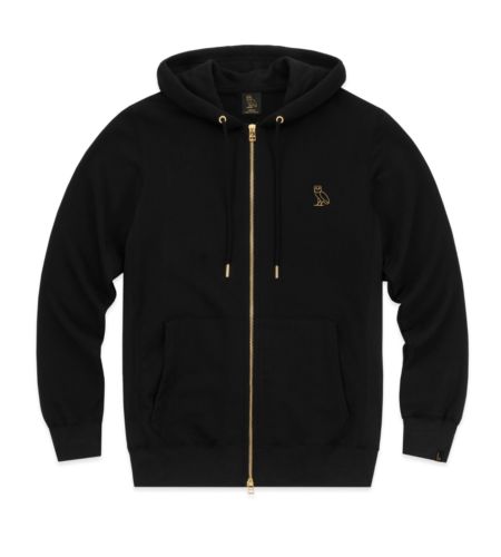 OVO Drake Octobers Very Own French Terry zip hoodie size XL black extra Large