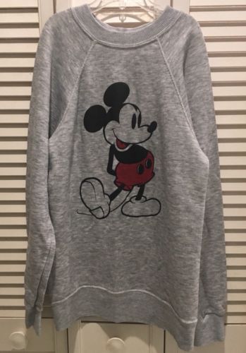 Vtg Mickey Mouse Sweatshirt Disney Casuals 80s Size Adult Small S
