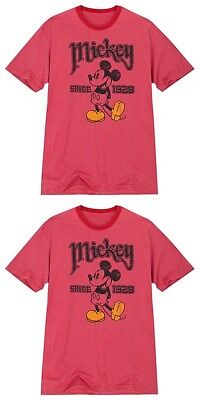 Disney Mickey Mouse Distressed Style Sports Jersey Organic T-Shirt Men's XL NEW!