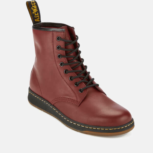 Dr. Martens Air Wair NEWTON Cherry Red Leather Boots Mens size 11 Womens size 12