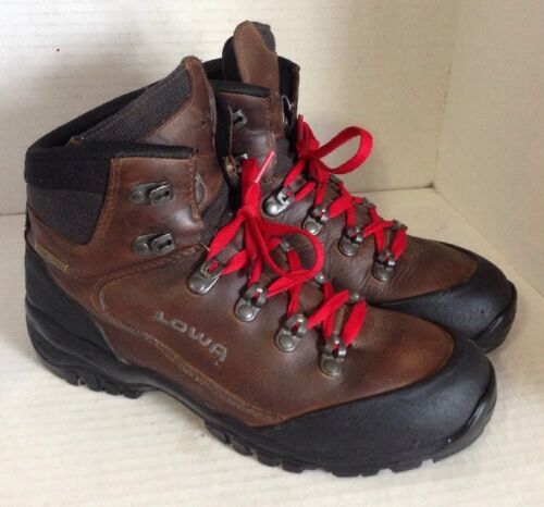 Vintg Lowa Hiking Trek Leather Gore-tex GTX Mid Boot M7.5 L8 Made In Italy $200+
