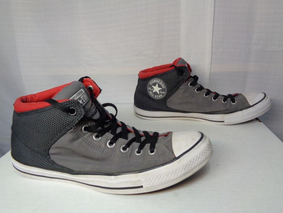 Converse Chuck Taylor All Star High Street Sz M 11 W 13 Black Gray Red