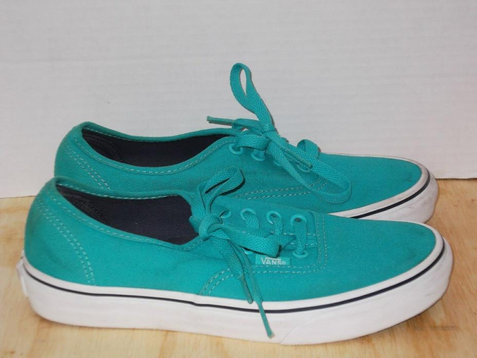 VANS Unisex Authentic Canvas Shoes Cool Green Mens 5/ Womens 6.5