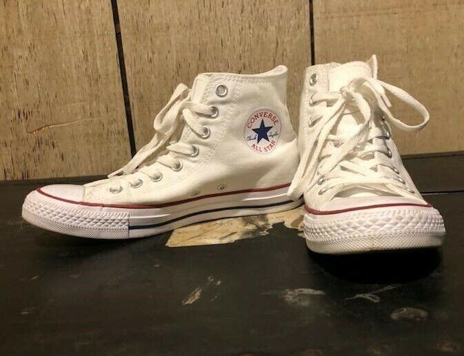 Converse All Star Unisex Sz M 6.5 / W 8.5 Optical White High Top Sneakers Shoes