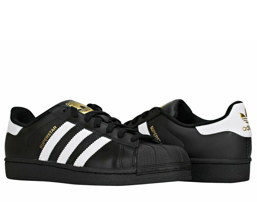 Adidas Classic Superstar Black/White Lines For Women And Big Kids New In Box