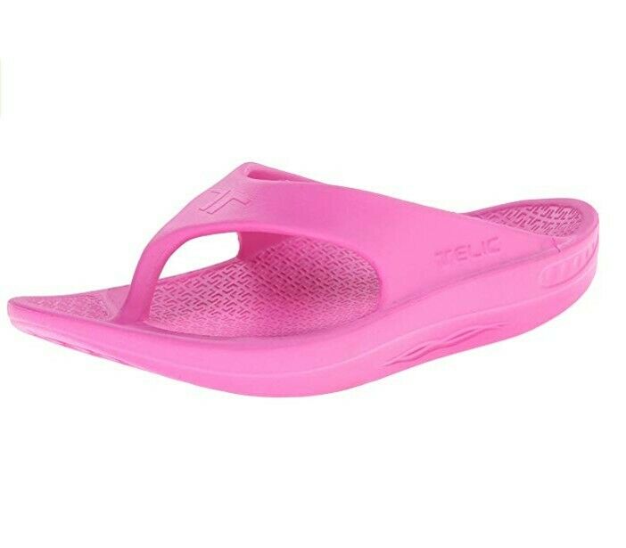 Telic Flip Flops Pink Flamingo Size XL Womens US 12
