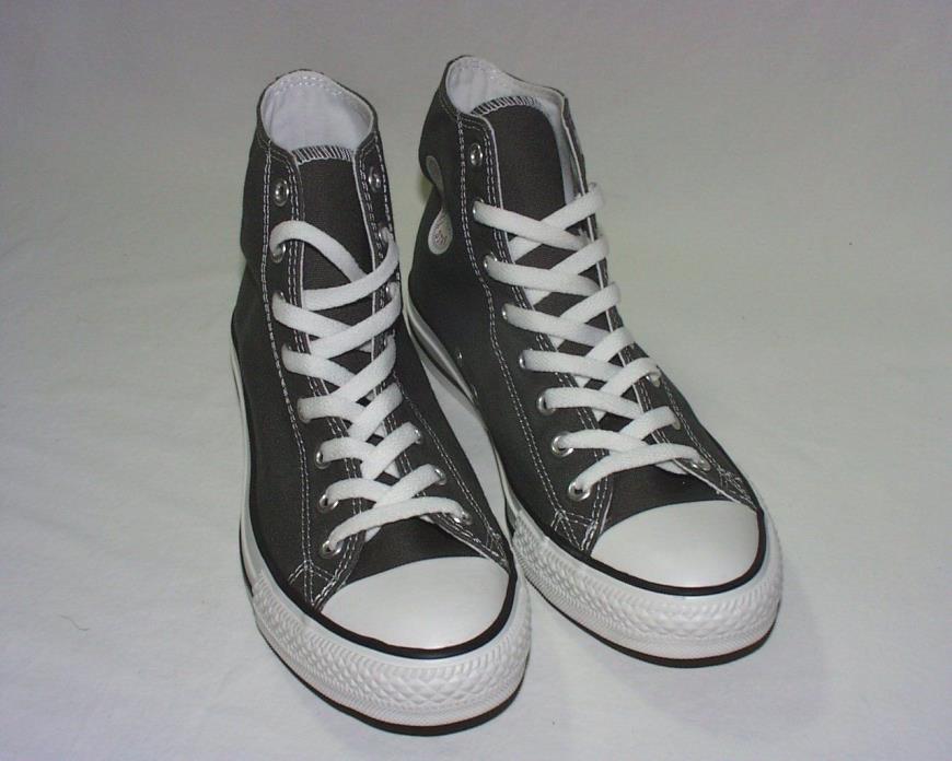 Converse Chuck Taylor All Star Classic Hi Sneaker, Canvas Upper, Gray, 8/10, New