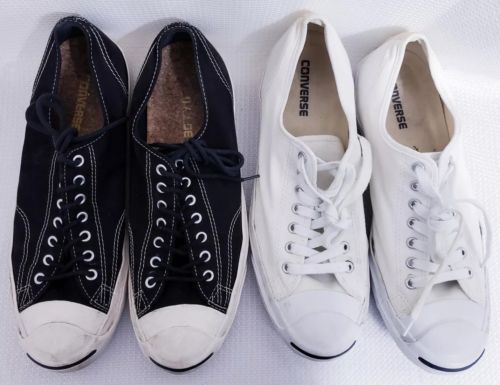 Lot of 2 Converse Jack Purcell Canvas Sneakers sz 11.5 M / 13 W Vintage