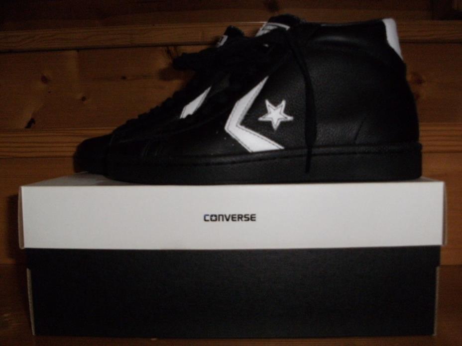 Converse Design Your Own Star Player Black Leather Men 6 Women 7.5