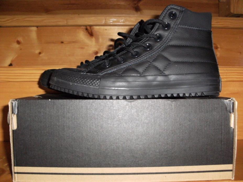 Converse All Star PC Boot Black Leather Men 5 Women 7