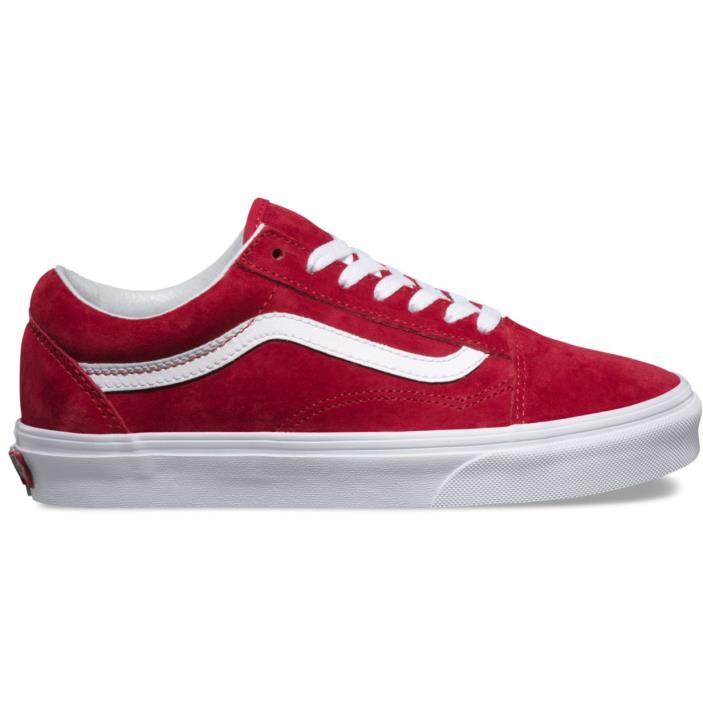 Vans Old Skool Scooter Red & True White Suede Shoes Size 8 / 6.5