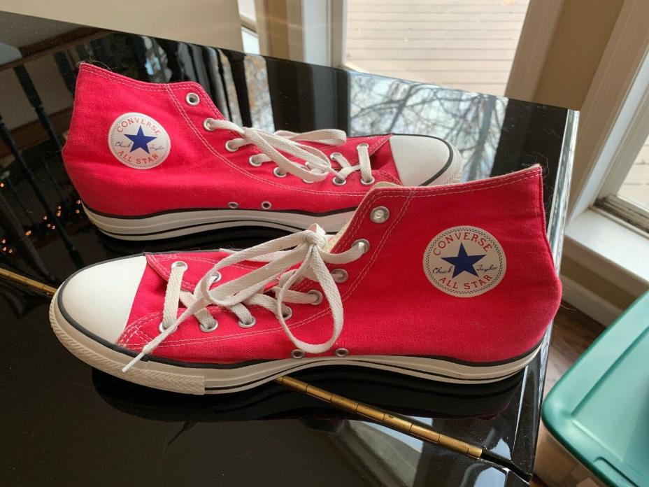 Converse All Star Chuck Taylor Mens US Size 13 Raspberry High Tops 132307 (c)