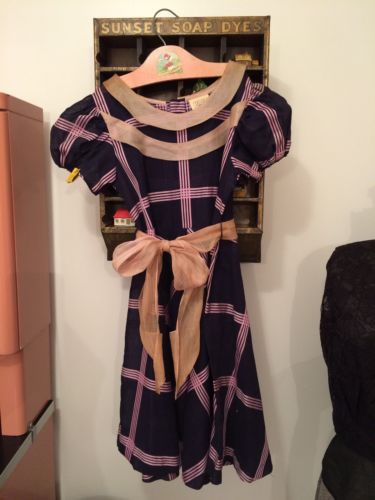Vtg 40's-50's Factory Salesman Sample Girl's Tea Party Fancy Dress Sz 10