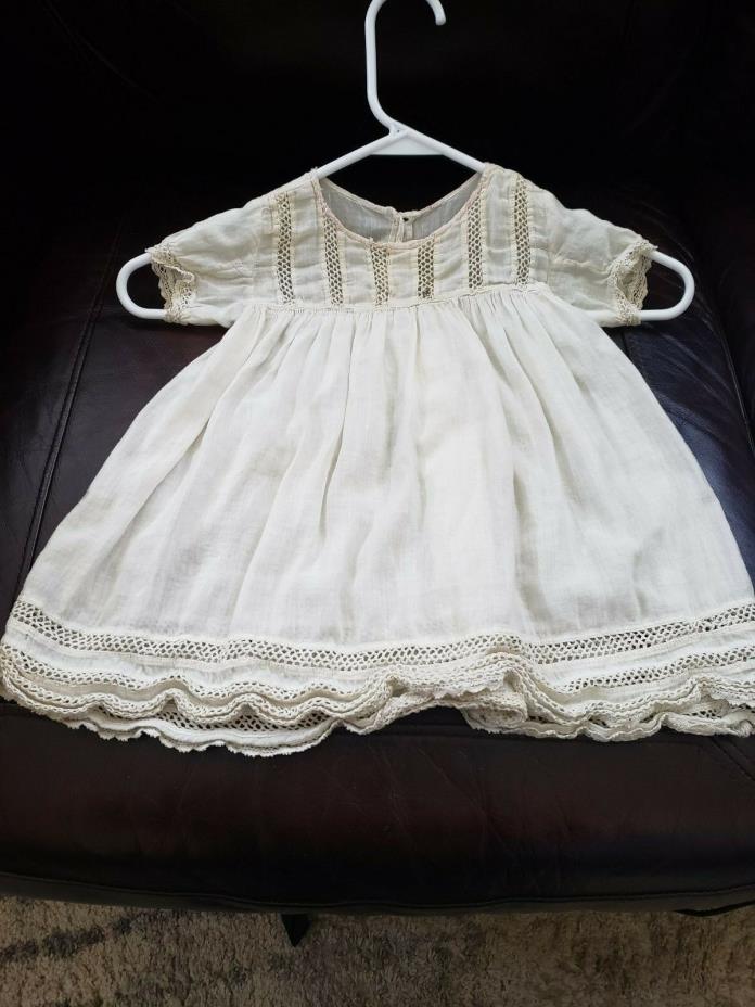 Antique Baby Child Dress Nightgown Gown Slip Vintage #6