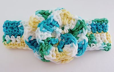NEW Hand Knitted Baby Infant Girl Headband with Flower, 14
