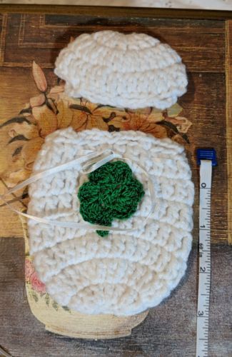 Micro Preemie ooak baby doll reborn Crochet Sleep Sack And Hat