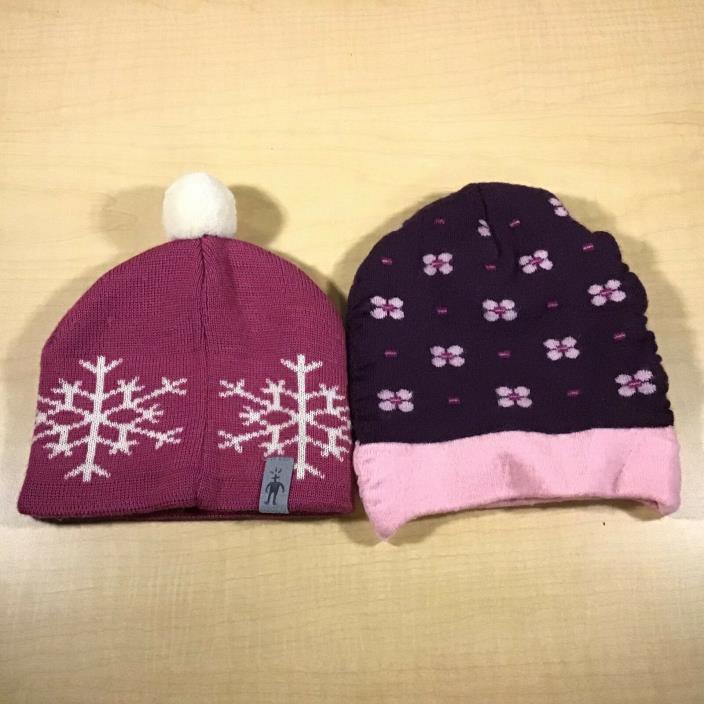 Smartwool Baby Girl Hat Beanie lot of 2