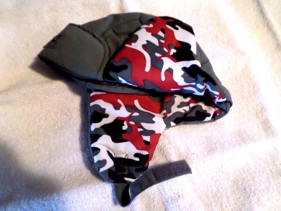 FADED GLORY Waterproof Boys Black Helmet Hat One Size Toddler Winter New
