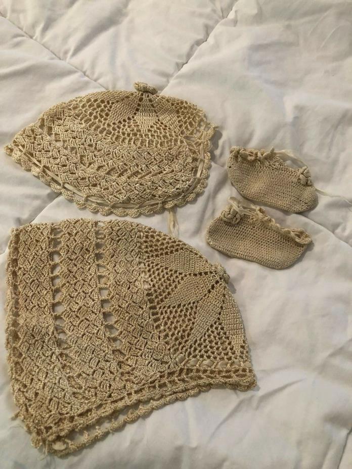 Crocheted Infant Hats and Booties