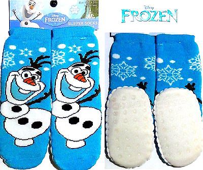 NEW Disney Frozen Olaf Snowman Baby Toddler Slipper Socks Booties 12M-24M