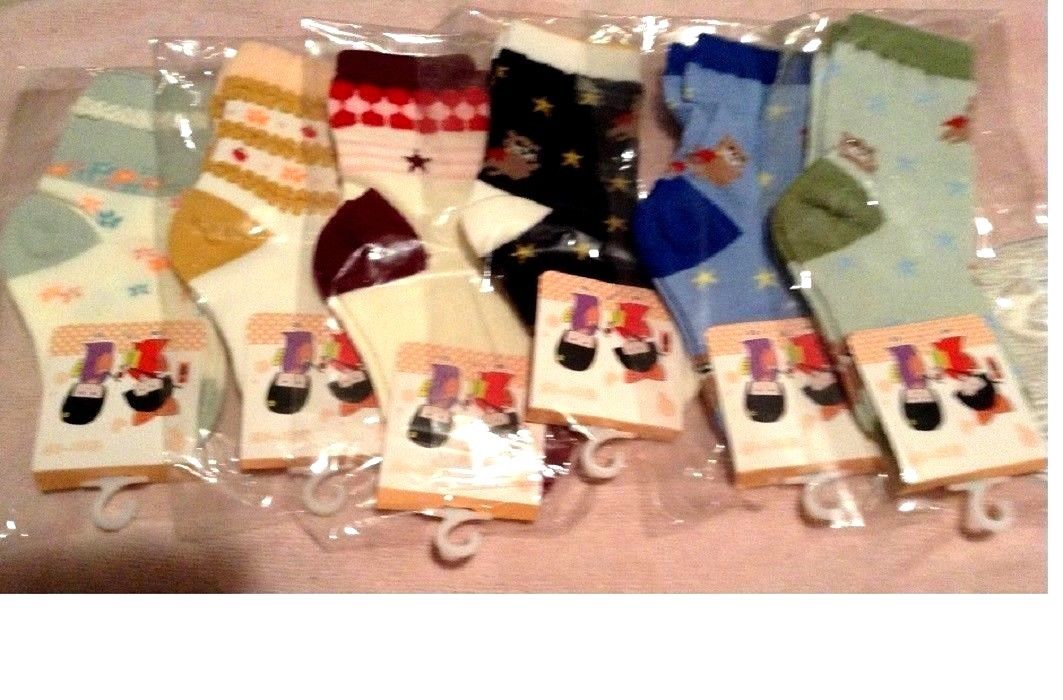 Buy6) Kids Details Socks Cotton1-3 years Old Assorted Patterns+ Colors Gifts