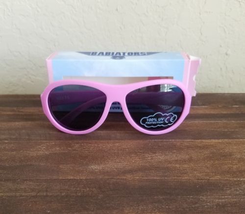 NEW IN OPEN BOX Babiators Girl Sunglasses - Aviator Age 3-5 Princess Pink color